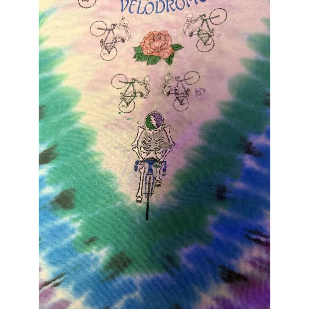Vintage Grateful Dead T-Shirt size XL Tie Dye Olympic Velodrome Los Angeles 1990 - Picture 7 of 7